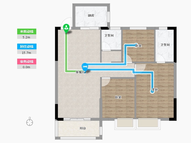 湖北省-宜昌市-映象江南-97.60-户型库-动静线