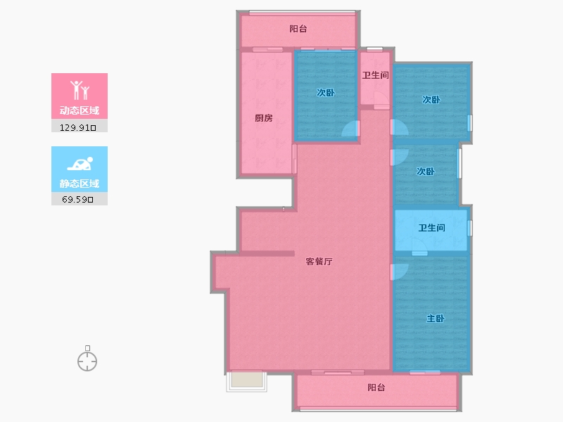 广西壮族自治区-桂林市-桂林顺祥郡-181.72-户型库-动静分区