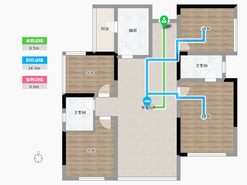 四川省-达州市-达州仁和公园国际-111.67-户型库-动静线