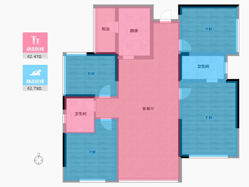 四川省-达州市-达州仁和公园国际-111.67-户型库-动静分区