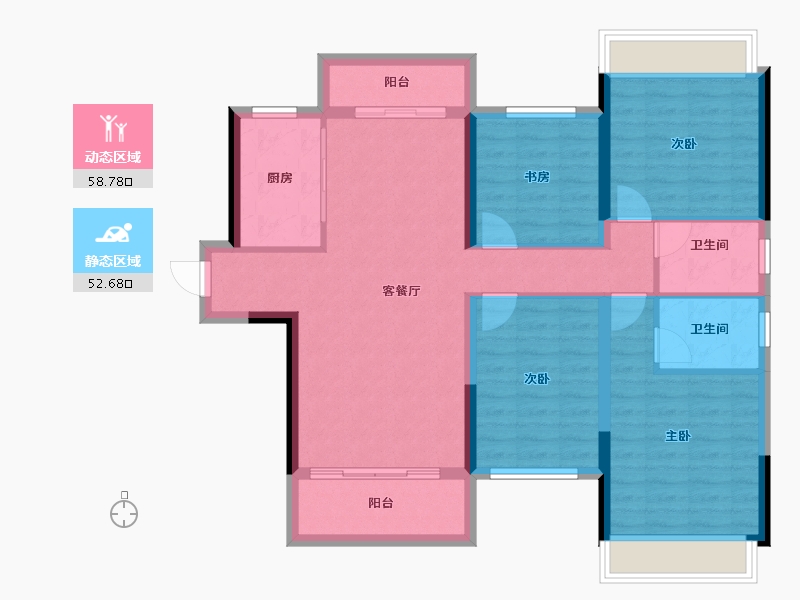 贵州省-遵义市-航天雅苑建设项目-99.91-户型库-动静分区