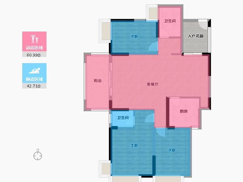 湖南省-衡阳市-香山明珠-101.00-户型库-动静分区