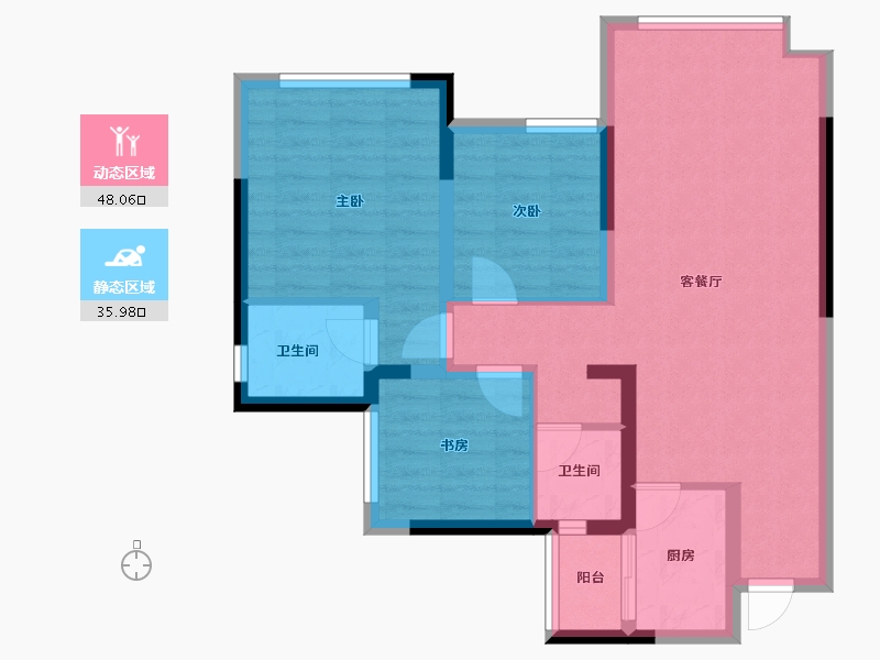 四川省-达州市-达州仁和公园国际-74.46-户型库-动静分区