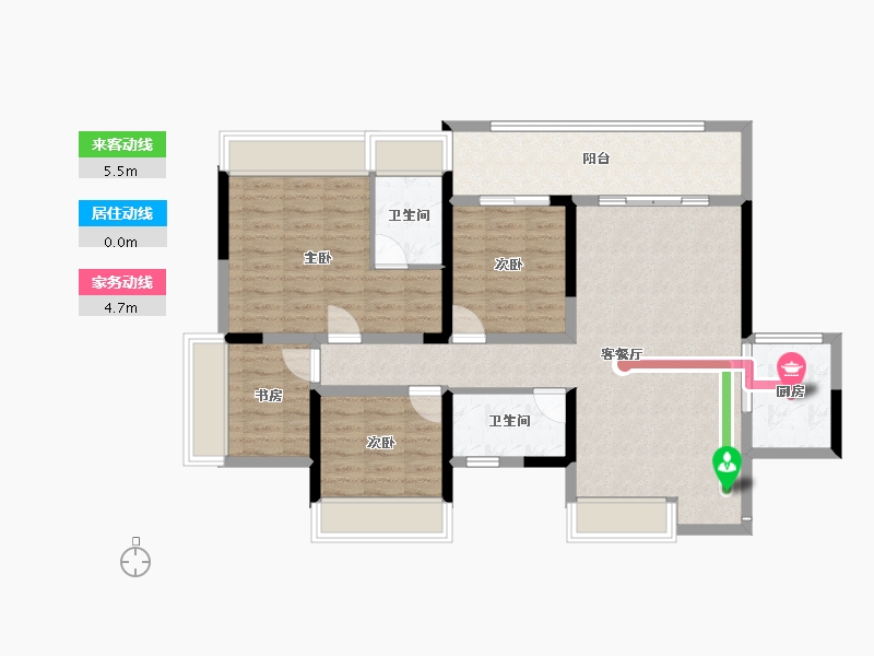 四川省-达州市-中迪·绥定府-98.34-户型库-动静线