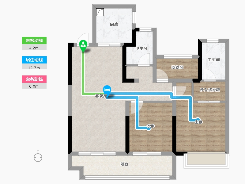 浙江省-湖州市-伟业观塘壹号-80.01-户型库-动静线