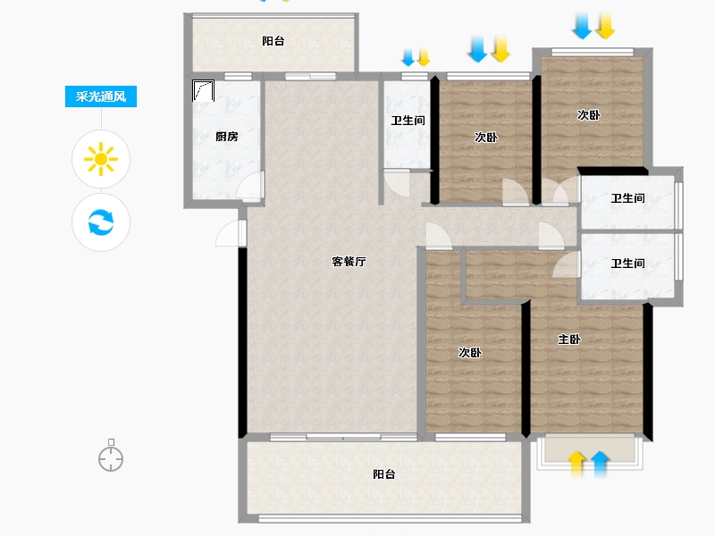 广东省-揭阳市-城市公园-176.00-户型库-采光通风