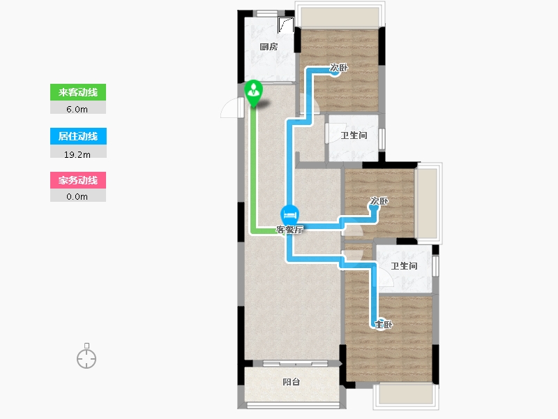 浙江省-湖州市-华纺湖誉府-84.80-户型库-动静线