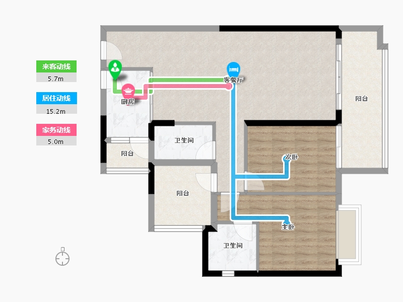 广西壮族自治区-贺州市-金源麒麟广场-91.37-户型库-动静线