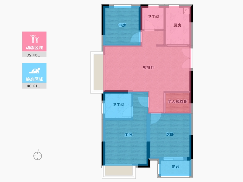 浙江省-湖州市-和睿府-71.20-户型库-动静分区