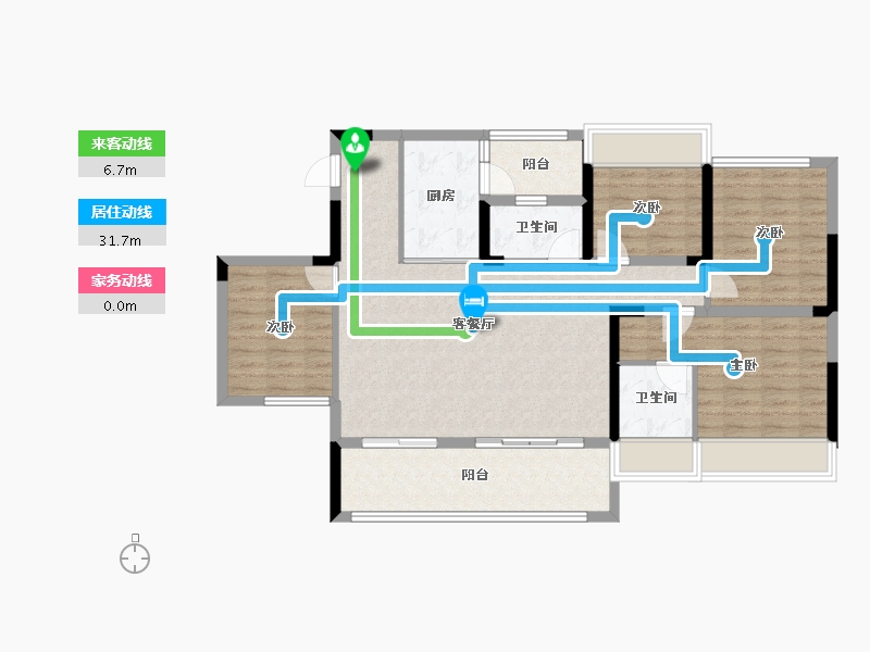 四川省-达州市-中迪·绥定府-101.43-户型库-动静线