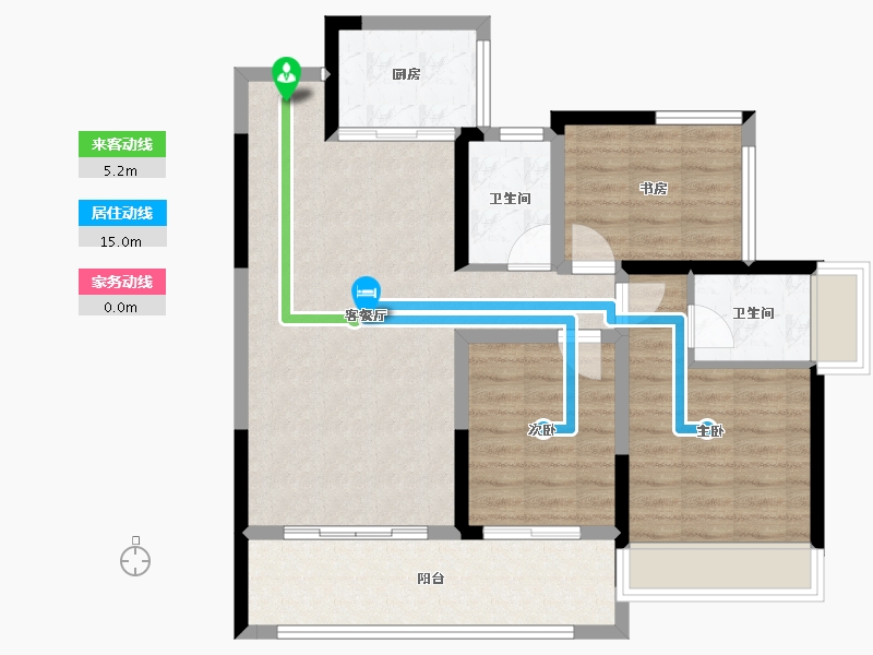 四川省-达州市-中迪·绥定府-86.01-户型库-动静线