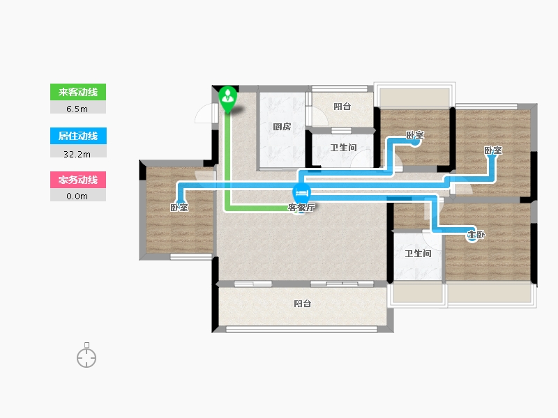 四川省-达州市-中迪·绥定府-103.05-户型库-动静线