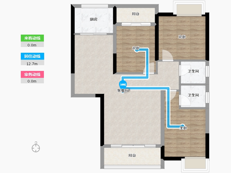 贵州省-遵义市-航天雅苑建设项目-85.75-户型库-动静线