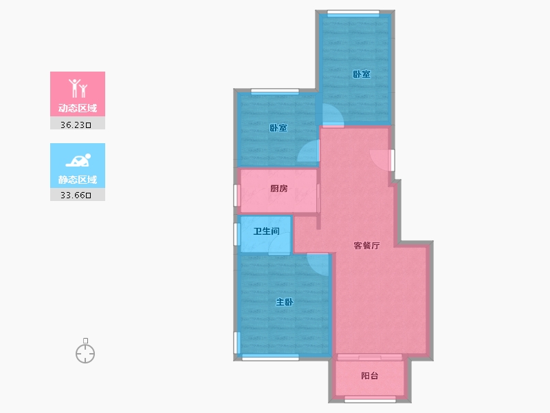 广西壮族自治区-桂林市-人和壹号院-62.41-户型库-动静分区