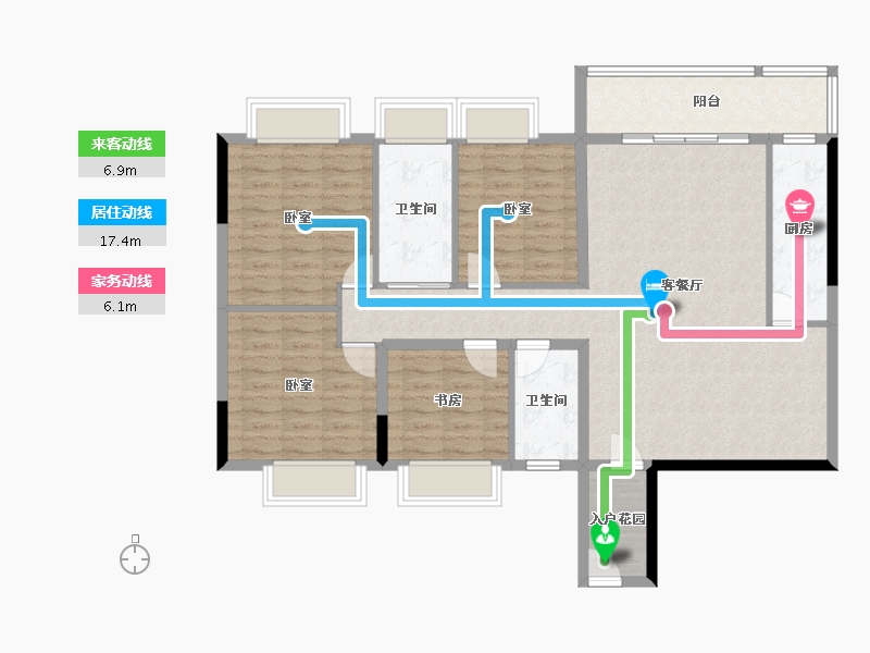 广东省-清远市-佛冈华府-115.35-户型库-动静线