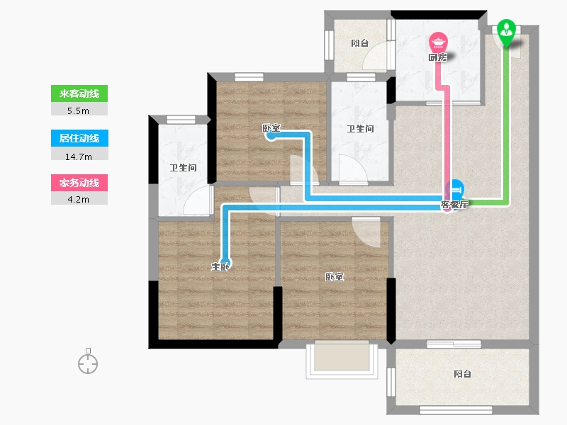 广东省-江门市-文华豪庭-80.59-户型库-动静线