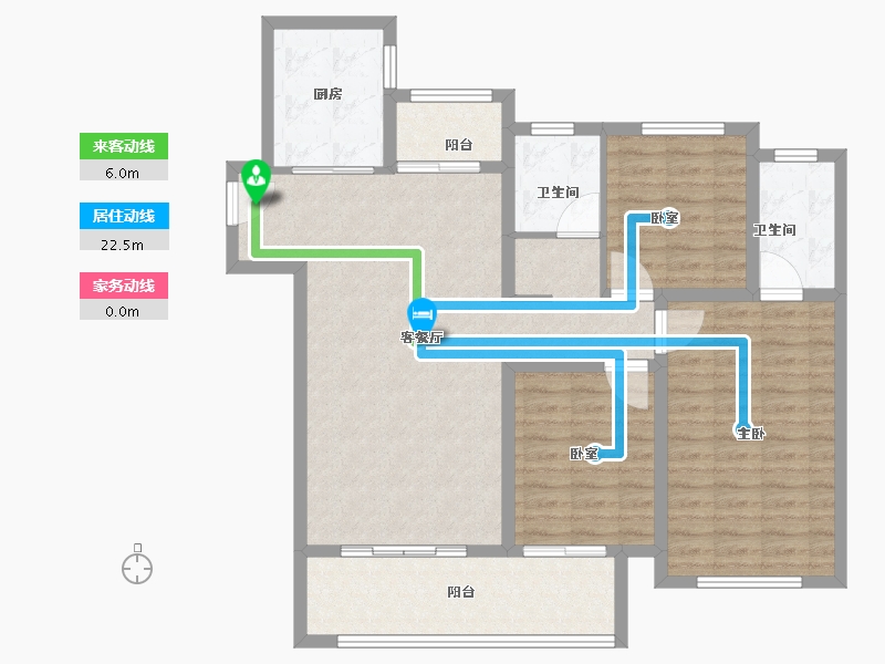 山东省-菏泽市-曹县天润公馆樾府-104.00-户型库-动静线