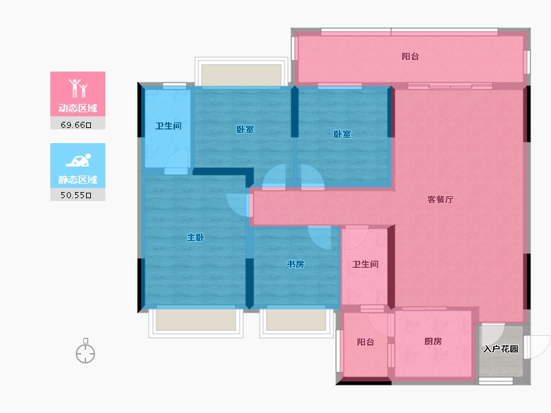 广西壮族自治区-桂林市-交投地产兴进漓江悦府-110.07-户型库-动静分区