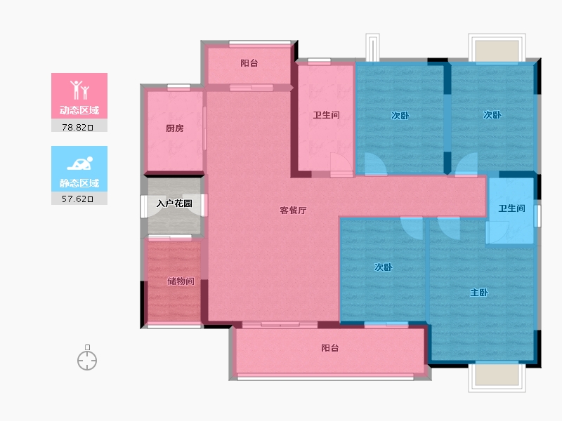 广西壮族自治区-桂林市-东舜状元世家-127.34-户型库-动静分区