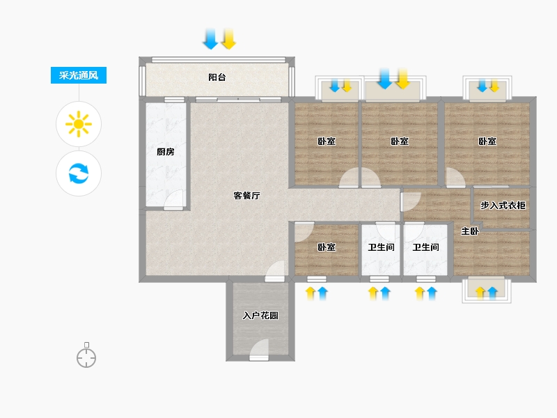 广东省-清远市-佛冈华府-117.41-户型库-采光通风