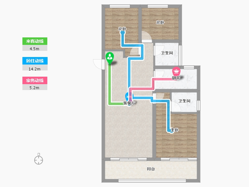 山西省-临汾市-中心城二期-81.43-户型库-动静线