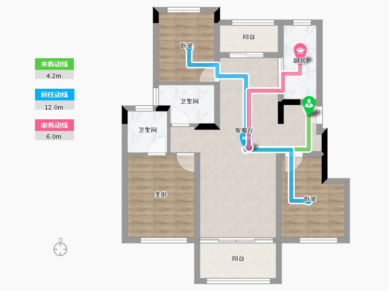 广西壮族自治区-桂林市-人和壹号院-78.52-户型库-动静线