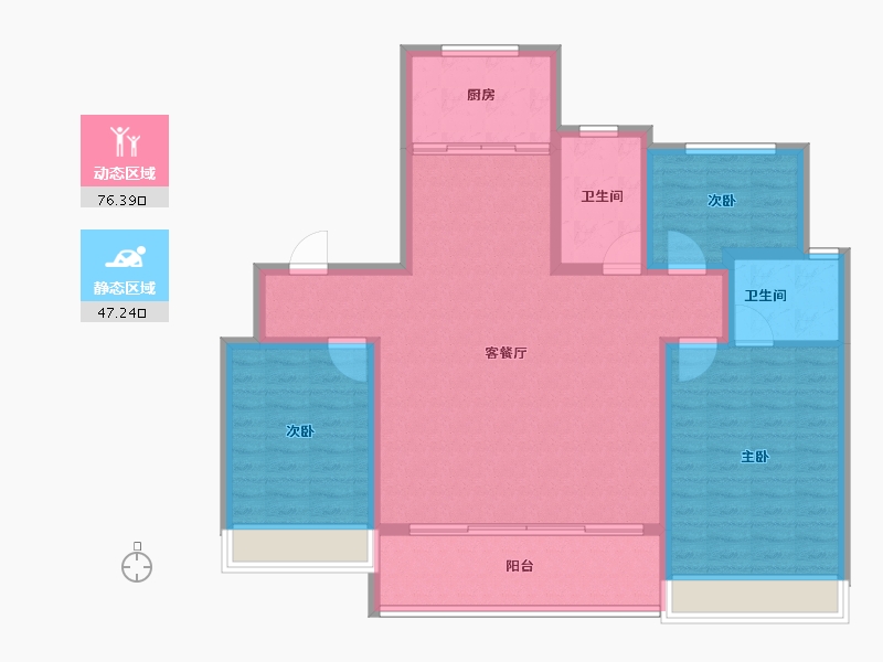 山西省-运城市-鑫马央玺-112.00-户型库-动静分区