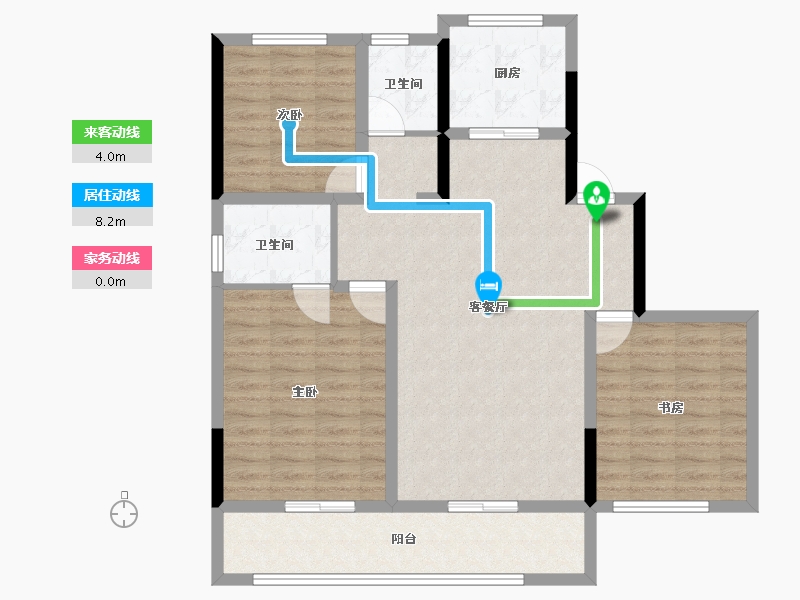 河南省-驻马店市-东湖壹号小区-97.00-户型库-动静线