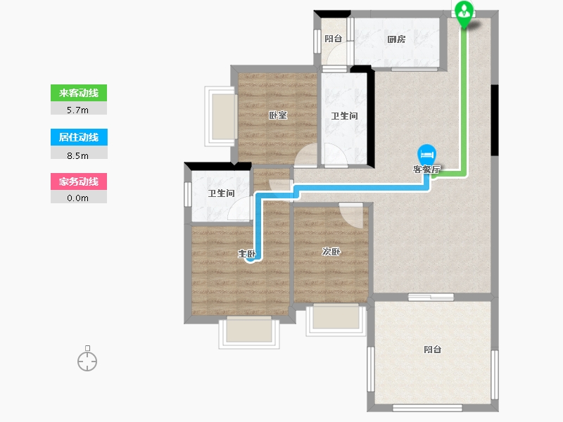 广东省-江门市-御凯名都-88.77-户型库-动静线