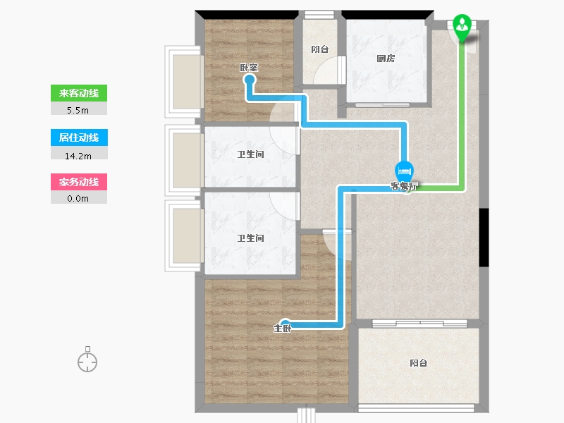 广东省-清远市-佛冈华府-75.76-户型库-动静线