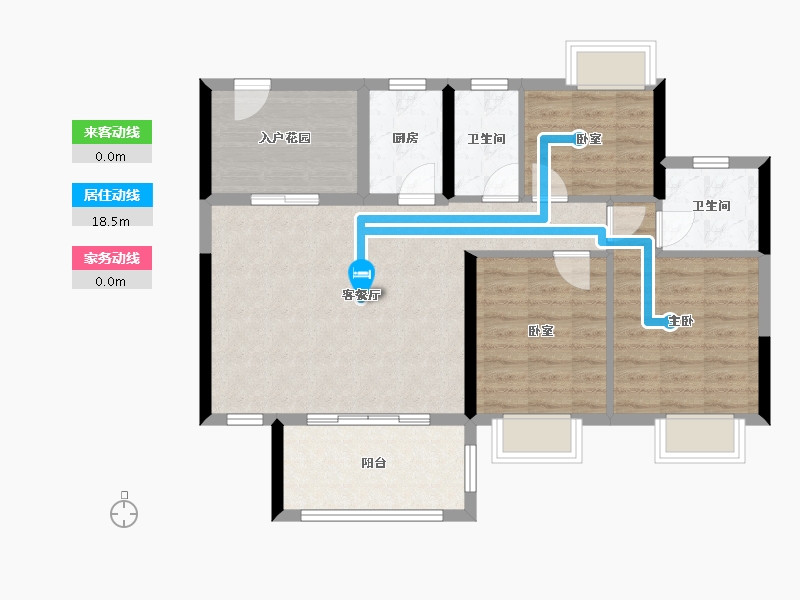 广东省-江门市-文华豪庭-84.31-户型库-动静线