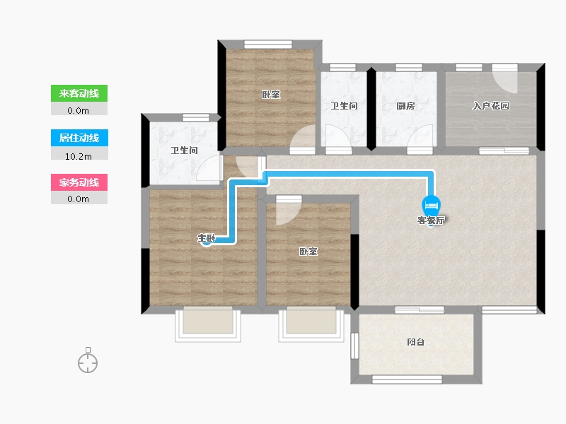 广东省-江门市-文华豪庭-82.42-户型库-动静线