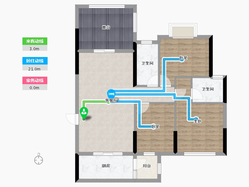 广东省-江门市-御凯名都-92.24-户型库-动静线