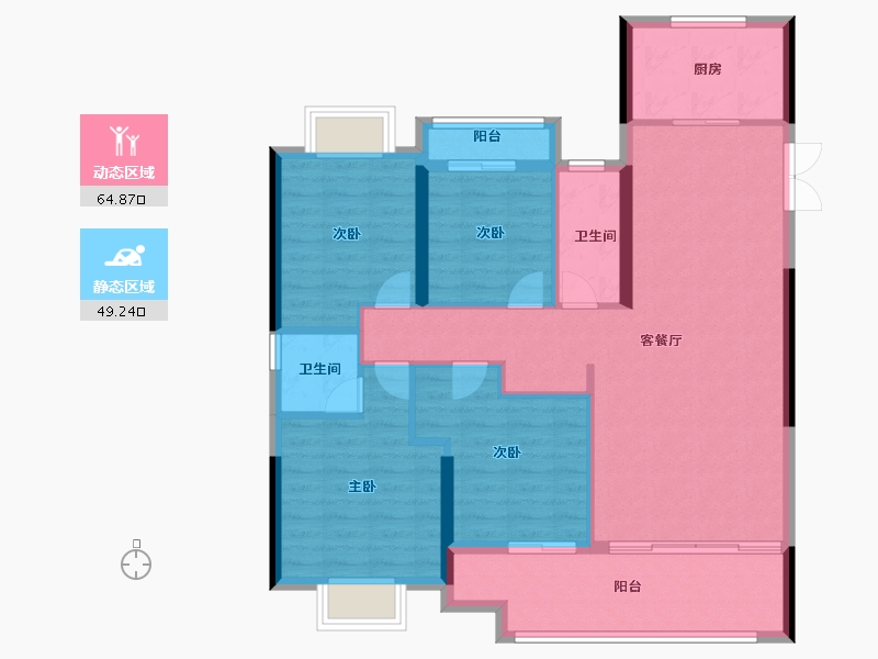 福建省-三明市-瑞玺庄園-103.20-户型库-动静分区