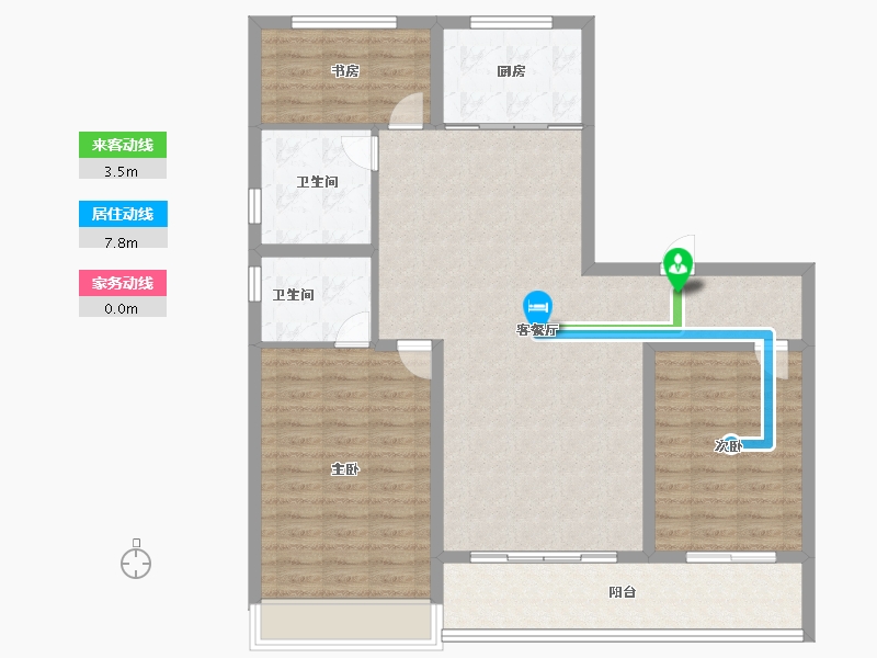 山西省-运城市-鑫马央玺-109.00-户型库-动静线