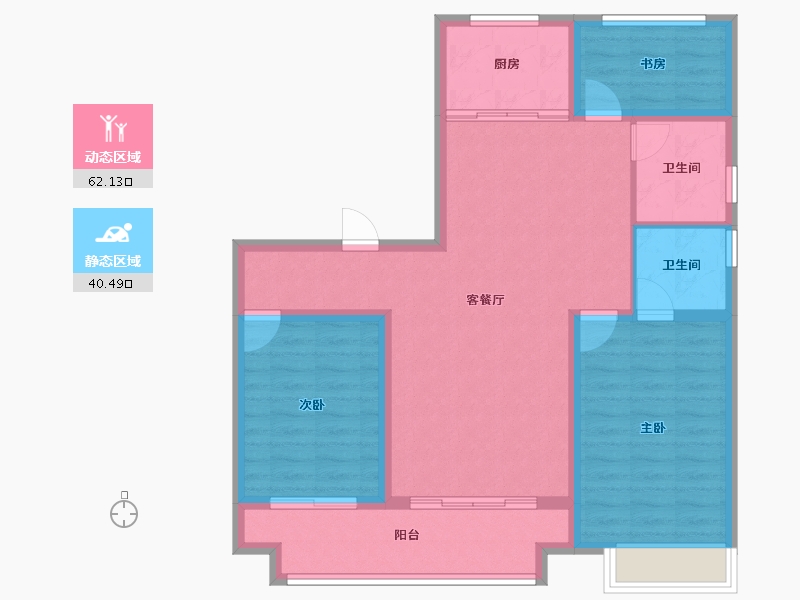 山西省-运城市-鑫马央玺-92.17-户型库-动静分区