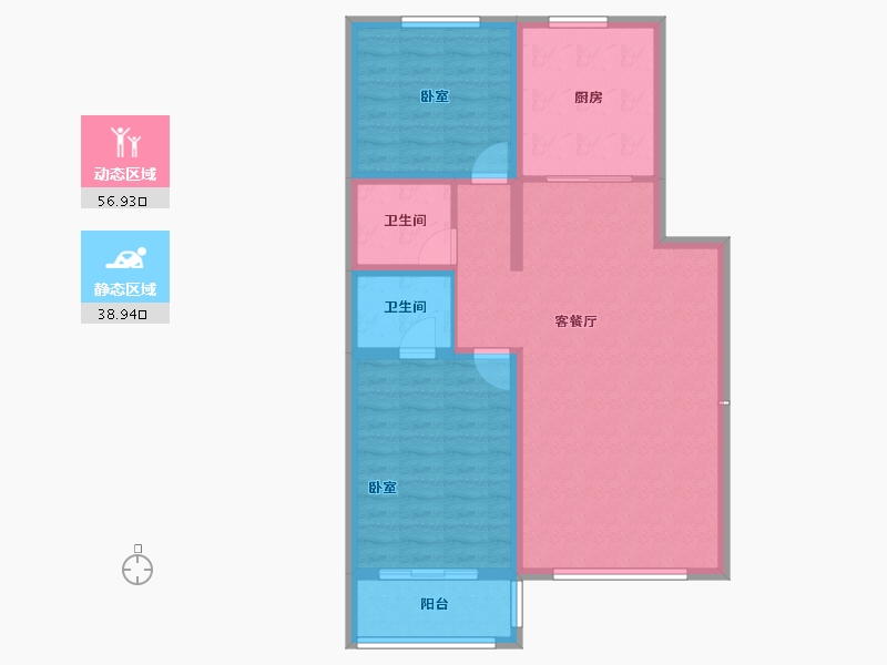 山西省-大同市-伯益公园府-86.42-户型库-动静分区