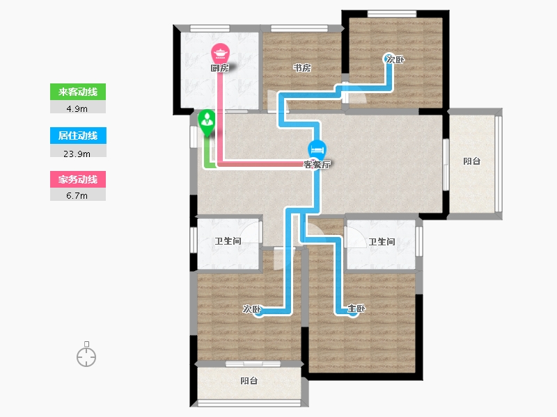 湖北省-宜昌市-山水如画-112.29-户型库-动静线