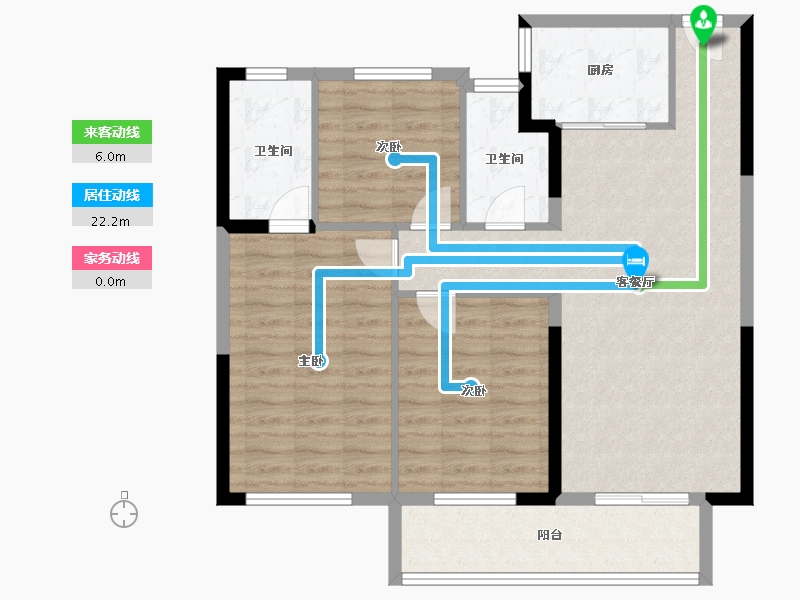 湖北省-宜昌市-山水如画-91.20-户型库-动静线