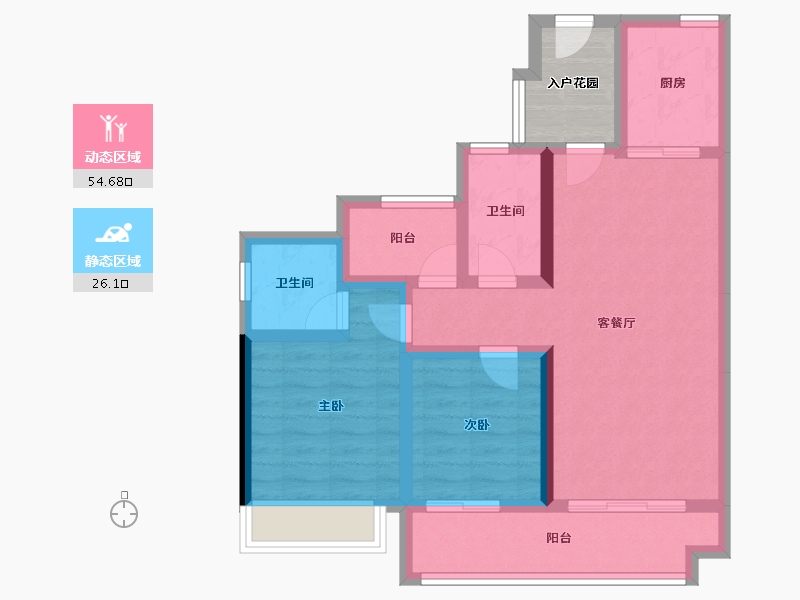 广东省-韶关市-碧桂园新城之光-75.16-户型库-动静分区