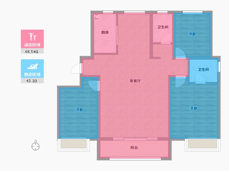 河北省-唐山市-荣望府-98.36-户型库-动静分区