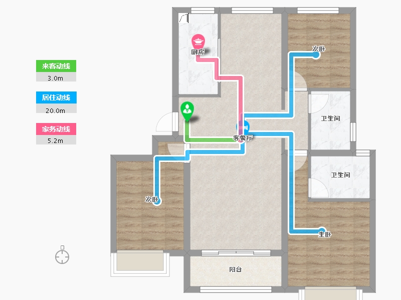 河北省-唐山市-荣望府-87.27-户型库-动静线