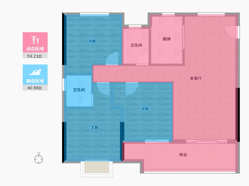 福建省-三明市-瑞玺庄園-88.00-户型库-动静分区