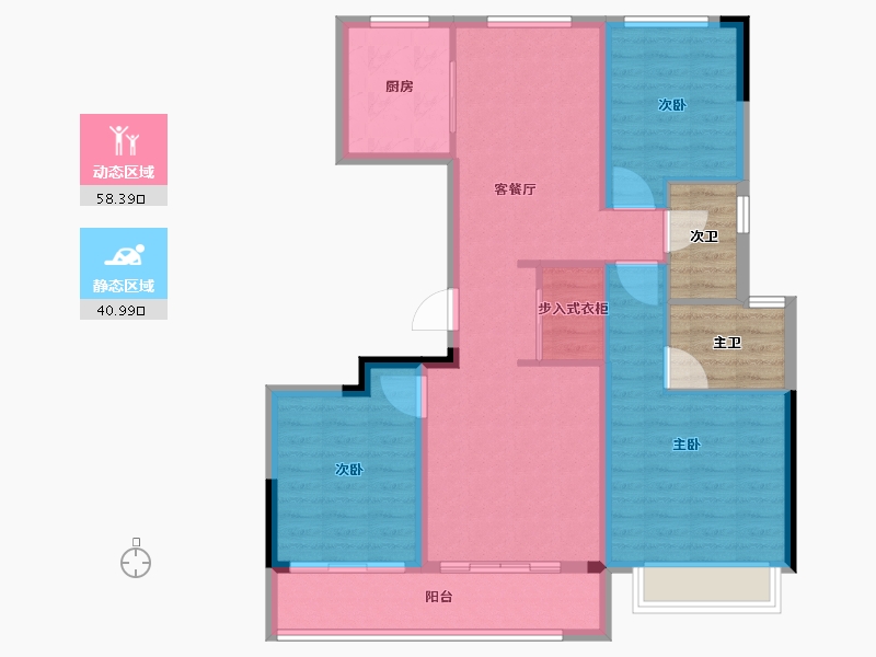 浙江省-湖州市-漾山宸院-97.39-户型库-动静分区