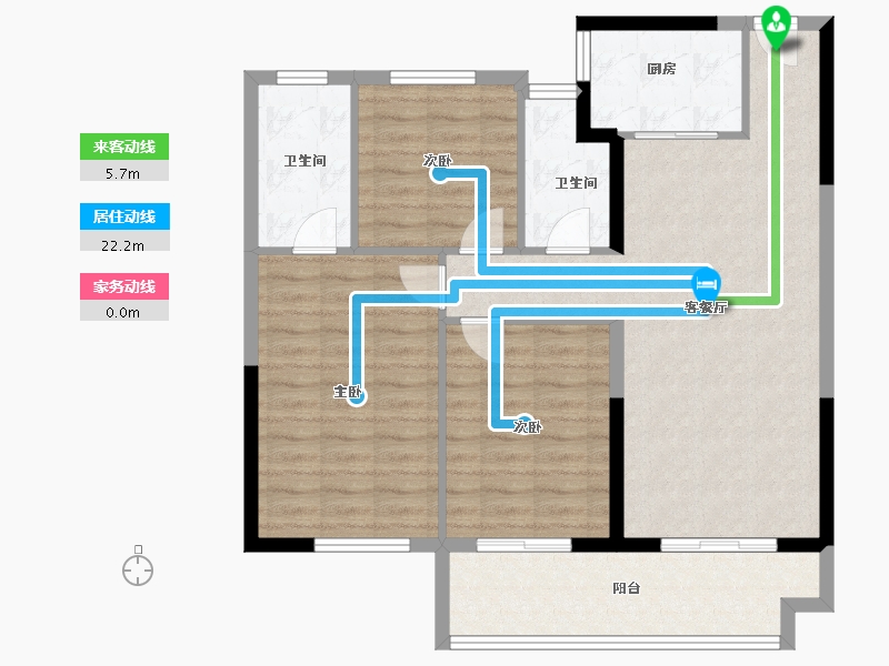 湖北省-宜昌市-山水如画-92.80-户型库-动静线