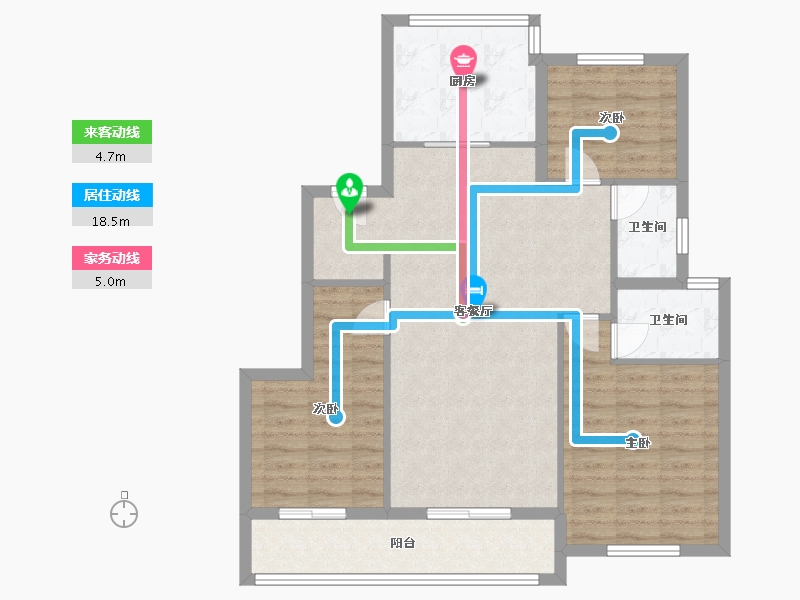 江苏省-淮安市-裕墨园-92.00-户型库-动静线