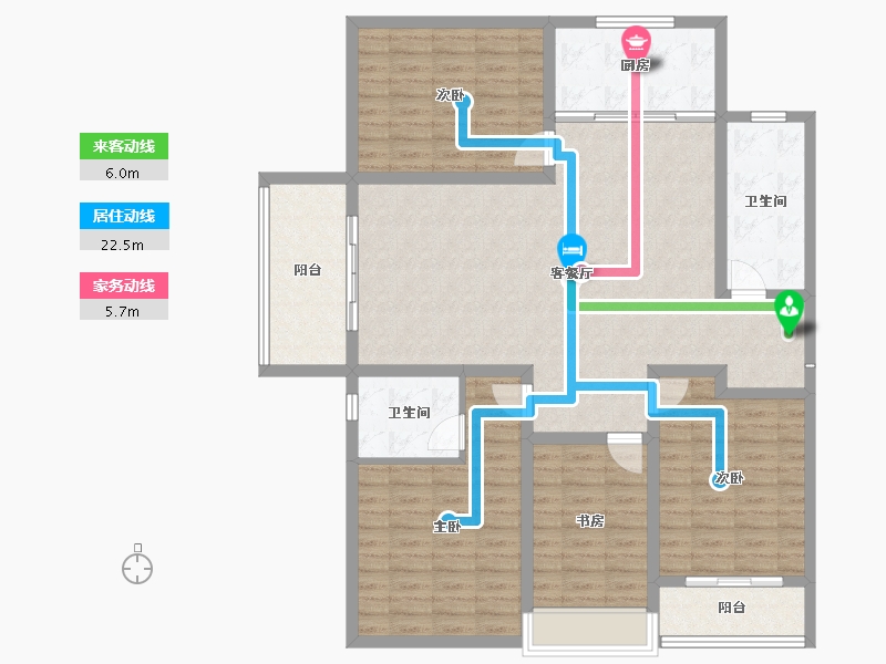 山西省-运城市-金鑫银海东方大境-131.25-户型库-动静线