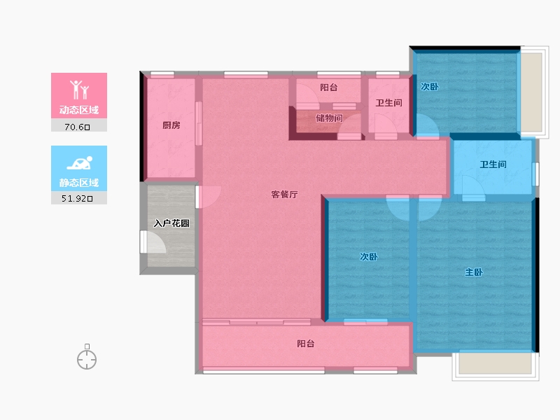 广东省-韶关市-碧桂园新城之光-114.15-户型库-动静分区