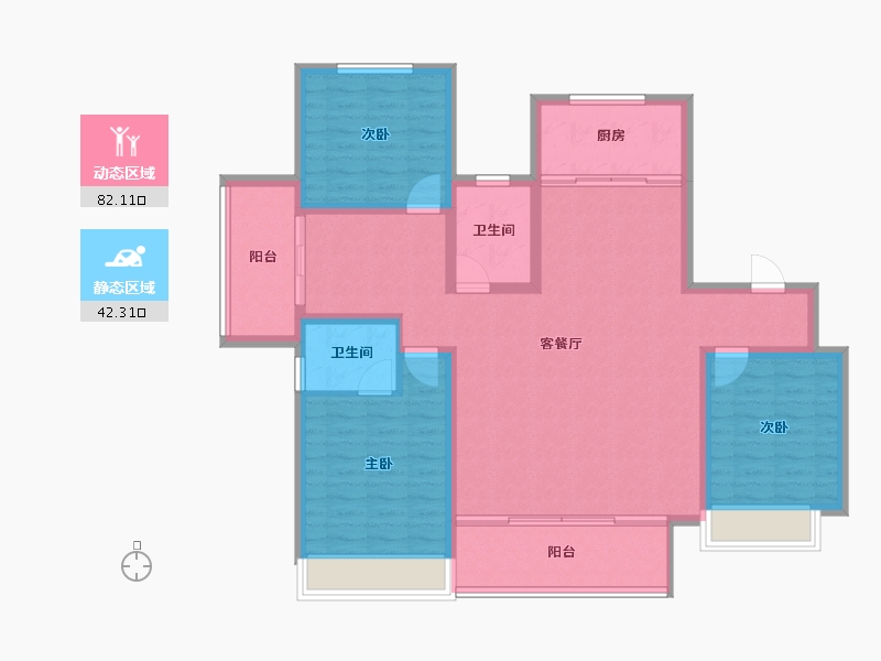 山西省-运城市-鑫马央玺-112.18-户型库-动静分区