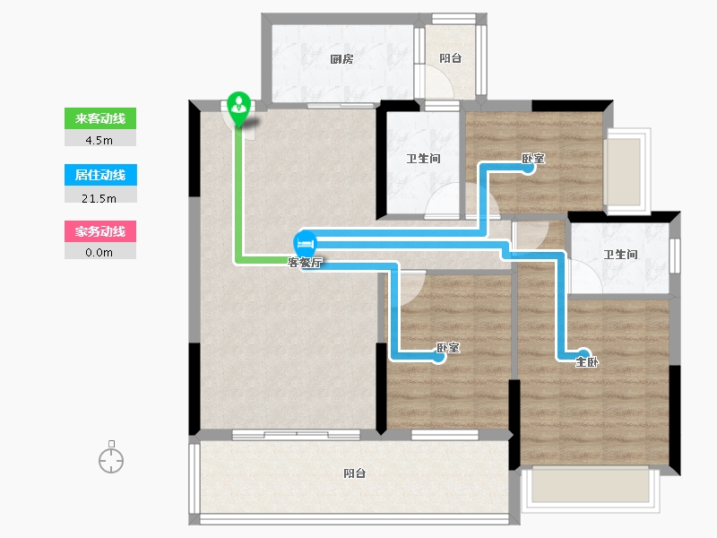 广东省-清远市-佛冈华府-91.85-户型库-动静线